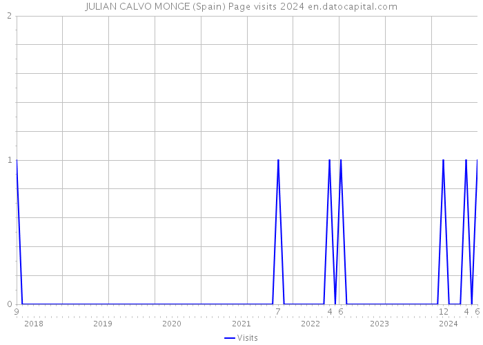 JULIAN CALVO MONGE (Spain) Page visits 2024 