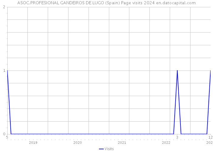 ASOC.PROFESIONAL GANDEIROS DE LUGO (Spain) Page visits 2024 