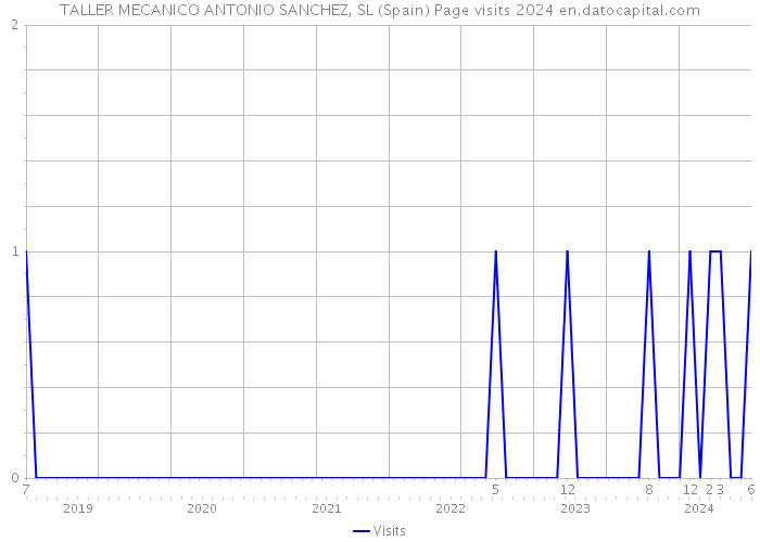 TALLER MECANICO ANTONIO SANCHEZ, SL (Spain) Page visits 2024 