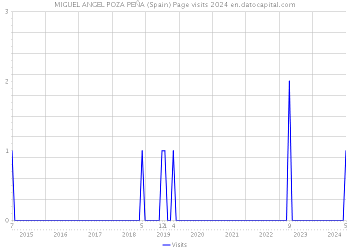 MIGUEL ANGEL POZA PEÑA (Spain) Page visits 2024 