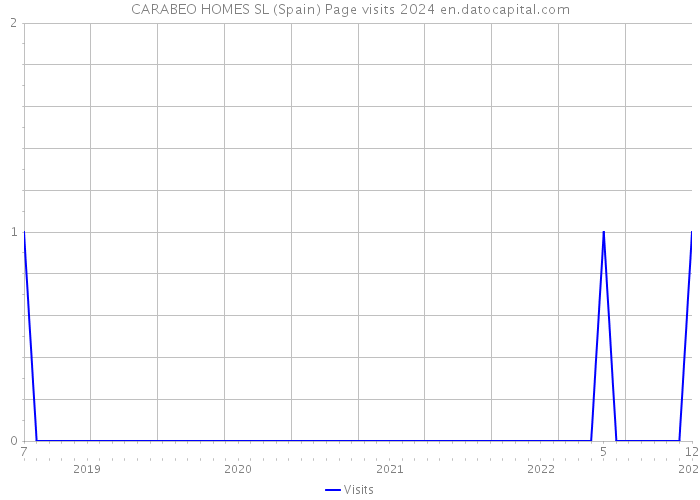 CARABEO HOMES SL (Spain) Page visits 2024 