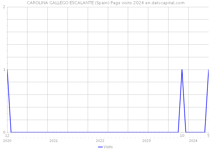 CAROLINA GALLEGO ESCALANTE (Spain) Page visits 2024 