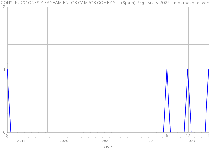 CONSTRUCCIONES Y SANEAMIENTOS CAMPOS GOMEZ S.L. (Spain) Page visits 2024 