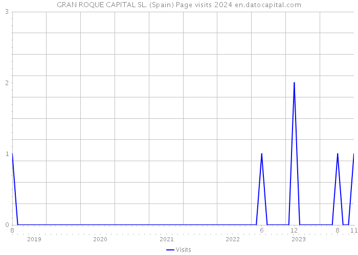 GRAN ROQUE CAPITAL SL. (Spain) Page visits 2024 