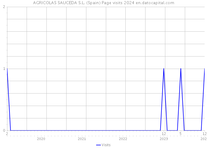 AGRICOLAS SAUCEDA S.L. (Spain) Page visits 2024 