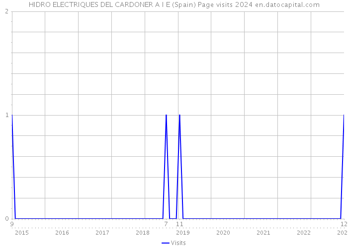 HIDRO ELECTRIQUES DEL CARDONER A I E (Spain) Page visits 2024 