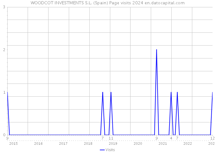 WOODCOT INVESTMENTS S.L. (Spain) Page visits 2024 
