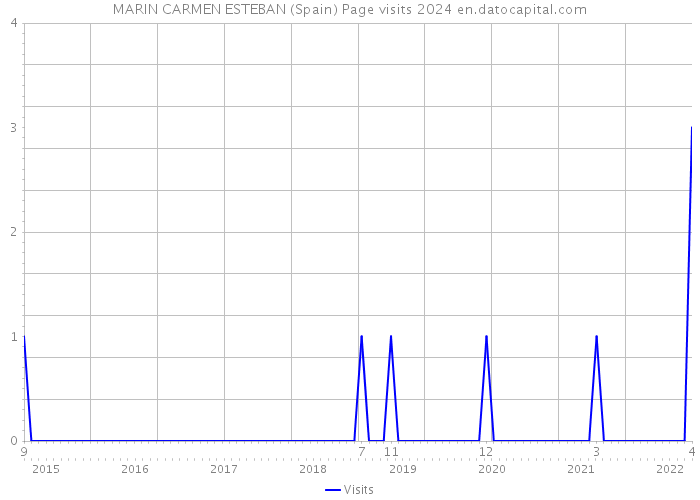MARIN CARMEN ESTEBAN (Spain) Page visits 2024 