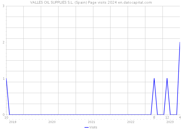 VALLES OIL SUPPLIES S.L. (Spain) Page visits 2024 