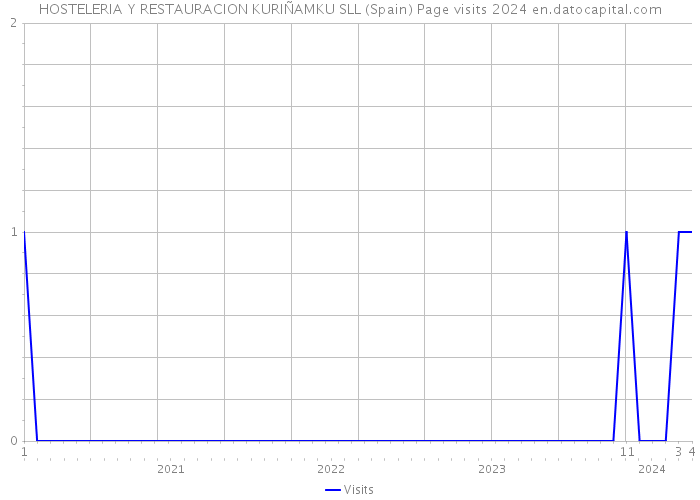 HOSTELERIA Y RESTAURACION KURIÑAMKU SLL (Spain) Page visits 2024 
