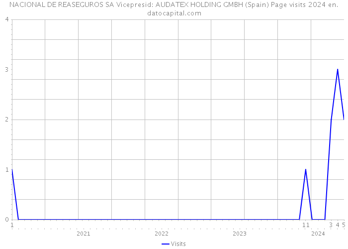NACIONAL DE REASEGUROS SA Vicepresid: AUDATEX HOLDING GMBH (Spain) Page visits 2024 