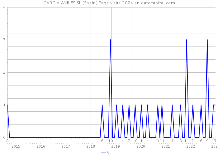 GARCIA AVILES SL (Spain) Page visits 2024 