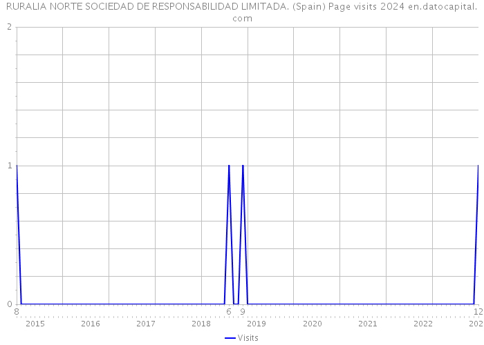 RURALIA NORTE SOCIEDAD DE RESPONSABILIDAD LIMITADA. (Spain) Page visits 2024 