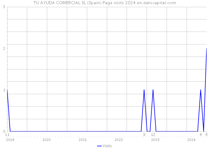 TU AYUDA COMERCIAL SL (Spain) Page visits 2024 