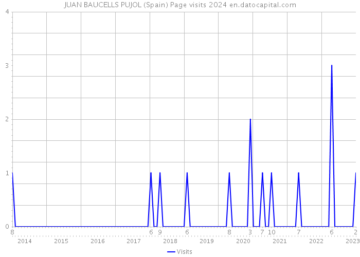 JUAN BAUCELLS PUJOL (Spain) Page visits 2024 