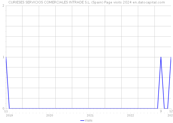 CURIESES SERVICIOS COMERCIALES INTRADE S.L. (Spain) Page visits 2024 