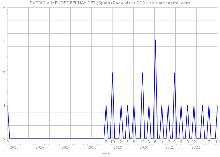 PATRICIA MENDEZ FERNANDEZ (Spain) Page visits 2024 