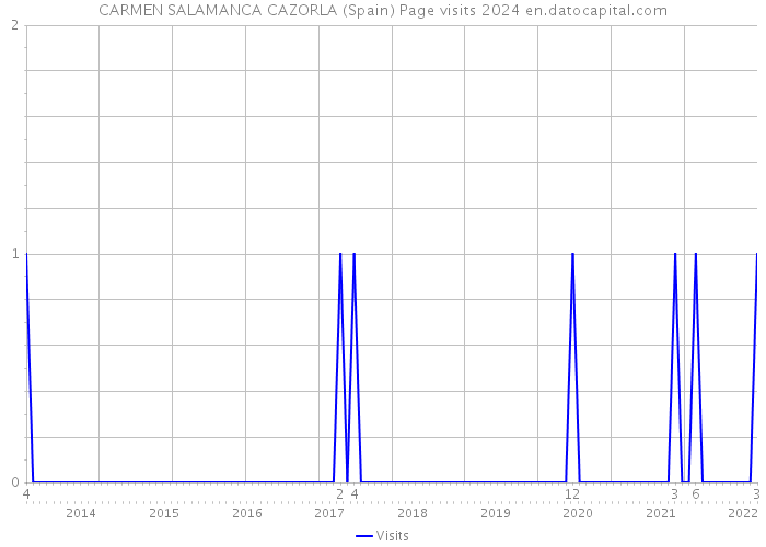 CARMEN SALAMANCA CAZORLA (Spain) Page visits 2024 