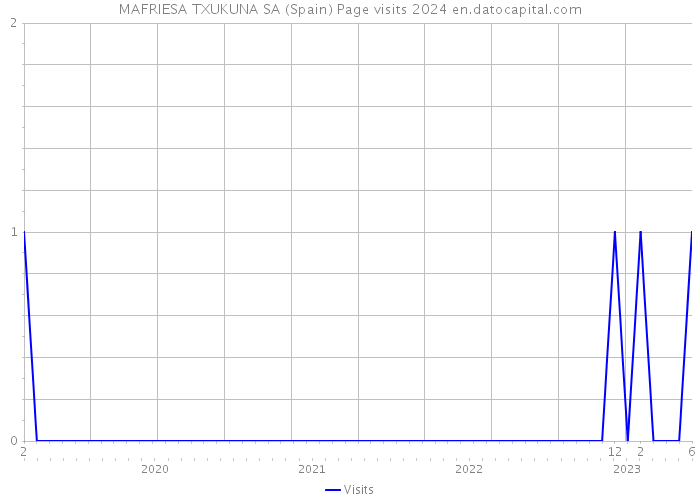 MAFRIESA TXUKUNA SA (Spain) Page visits 2024 