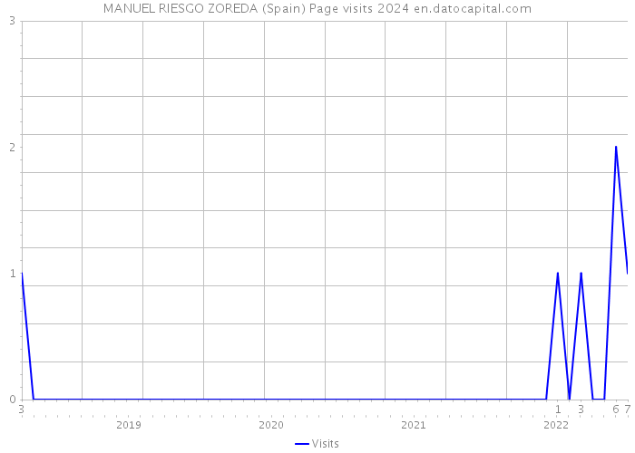 MANUEL RIESGO ZOREDA (Spain) Page visits 2024 
