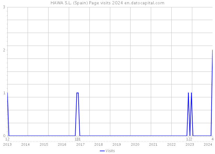HAWA S.L. (Spain) Page visits 2024 