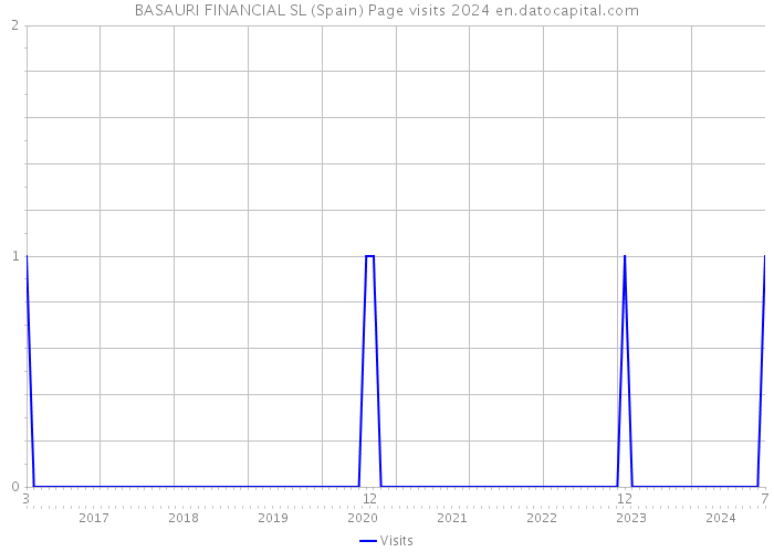 BASAURI FINANCIAL SL (Spain) Page visits 2024 