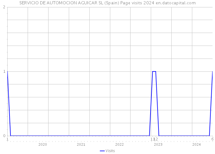 SERVICIO DE AUTOMOCION AGUICAR SL (Spain) Page visits 2024 