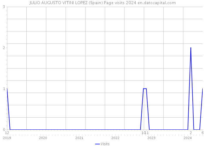 JULIO AUGUSTO VITINI LOPEZ (Spain) Page visits 2024 