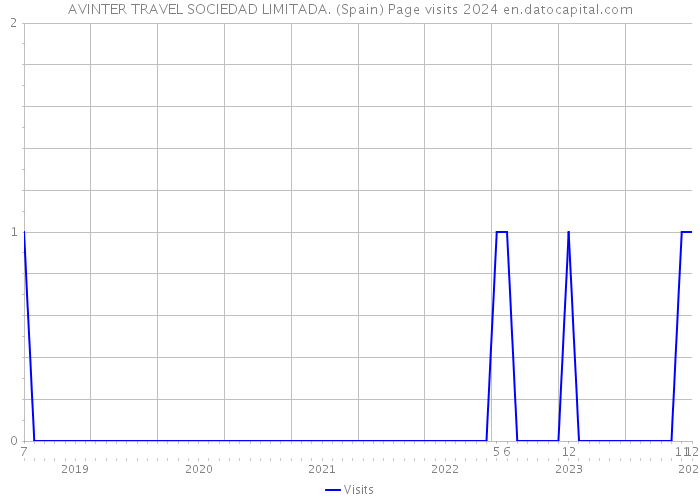 AVINTER TRAVEL SOCIEDAD LIMITADA. (Spain) Page visits 2024 