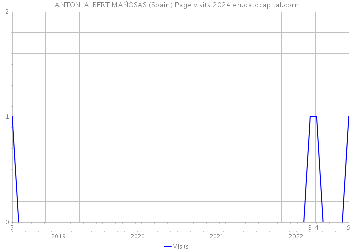 ANTONI ALBERT MAÑOSAS (Spain) Page visits 2024 