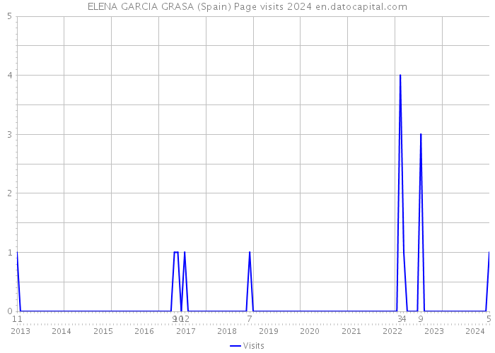 ELENA GARCIA GRASA (Spain) Page visits 2024 