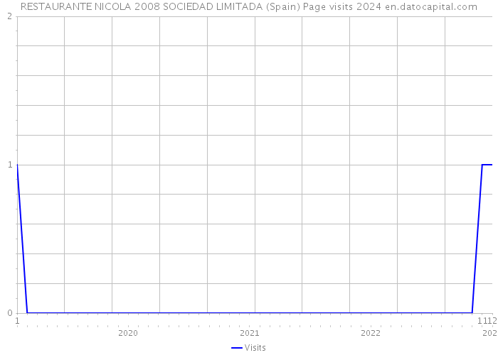 RESTAURANTE NICOLA 2008 SOCIEDAD LIMITADA (Spain) Page visits 2024 