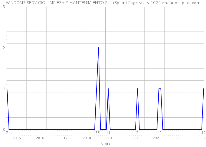 WINDOMS SERVICIO LIMPIEZA Y MANTENIMIENTO S.L. (Spain) Page visits 2024 