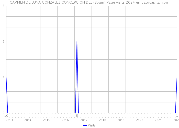 CARMEN DE LUNA GONZALEZ CONCEPCION DEL (Spain) Page visits 2024 