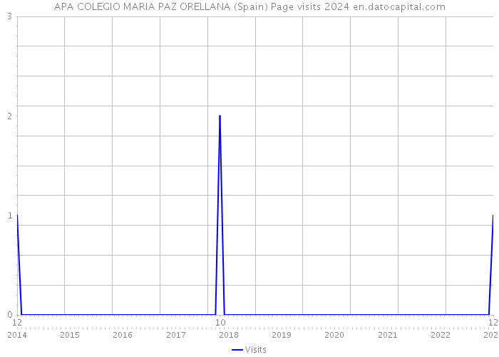 APA COLEGIO MARIA PAZ ORELLANA (Spain) Page visits 2024 