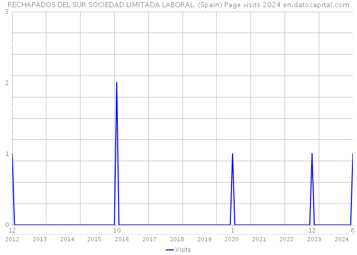 RECHAPADOS DEL SUR SOCIEDAD LIMITADA LABORAL. (Spain) Page visits 2024 