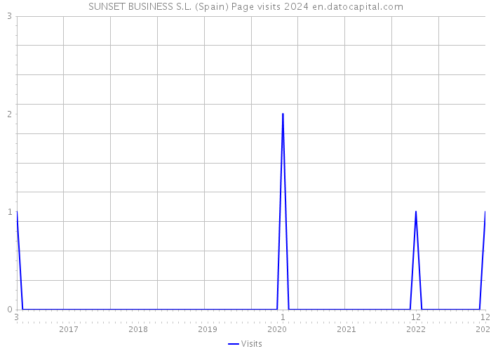 SUNSET BUSINESS S.L. (Spain) Page visits 2024 