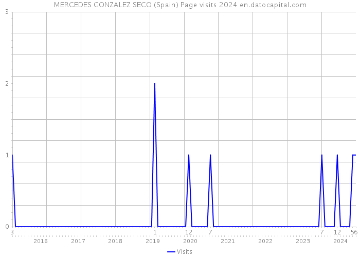 MERCEDES GONZALEZ SECO (Spain) Page visits 2024 