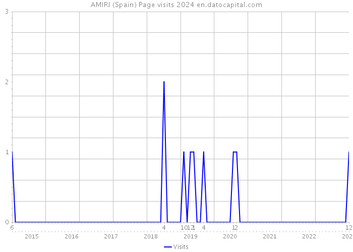 AMIRI (Spain) Page visits 2024 