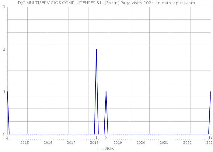 DJC MULTISERVICIOS COMPLUTENSES S.L. (Spain) Page visits 2024 