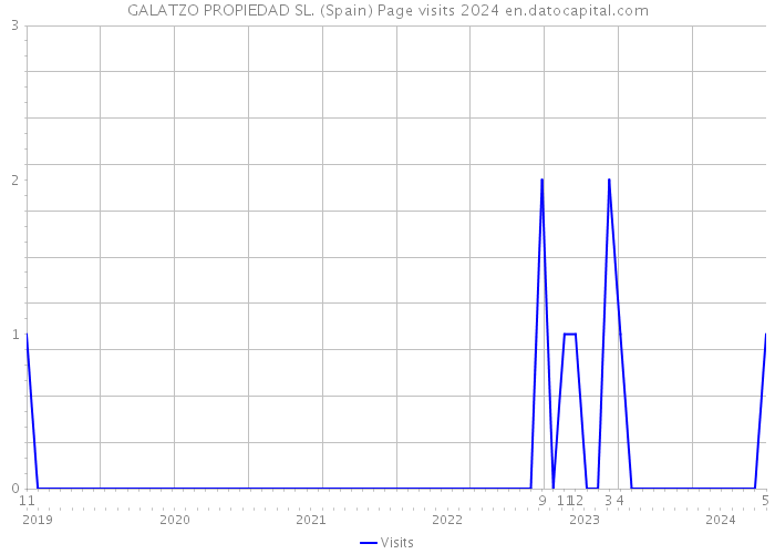 GALATZO PROPIEDAD SL. (Spain) Page visits 2024 