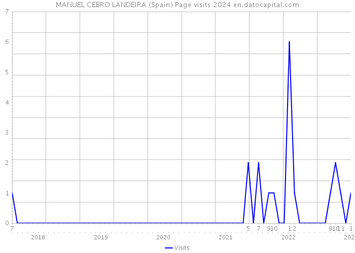 MANUEL CEBRO LANDEIRA (Spain) Page visits 2024 