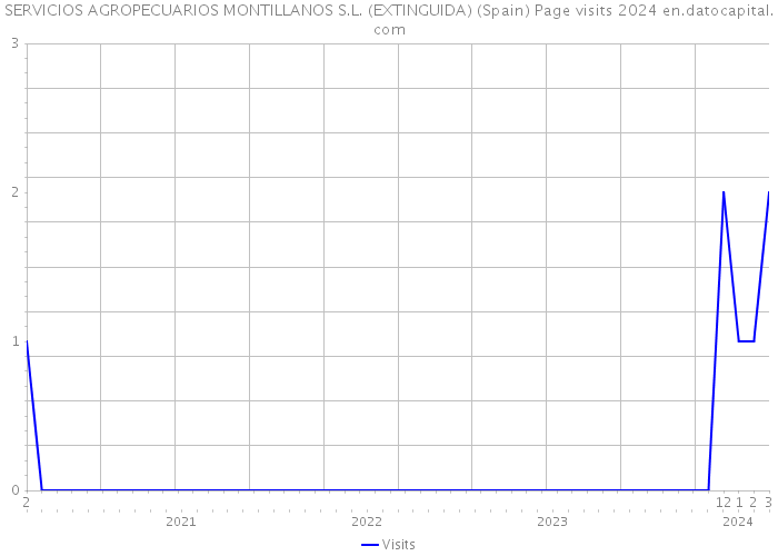 SERVICIOS AGROPECUARIOS MONTILLANOS S.L. (EXTINGUIDA) (Spain) Page visits 2024 