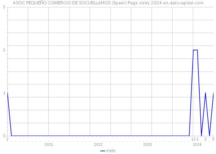 ASOC PEQUEÑO COMERCIO DE SOCUELLAMOS (Spain) Page visits 2024 