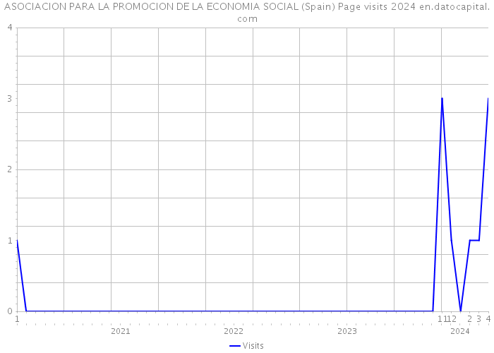 ASOCIACION PARA LA PROMOCION DE LA ECONOMIA SOCIAL (Spain) Page visits 2024 