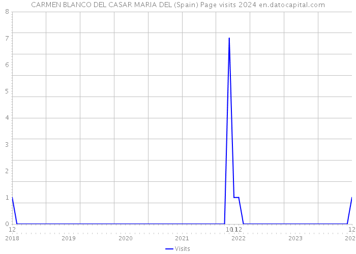 CARMEN BLANCO DEL CASAR MARIA DEL (Spain) Page visits 2024 