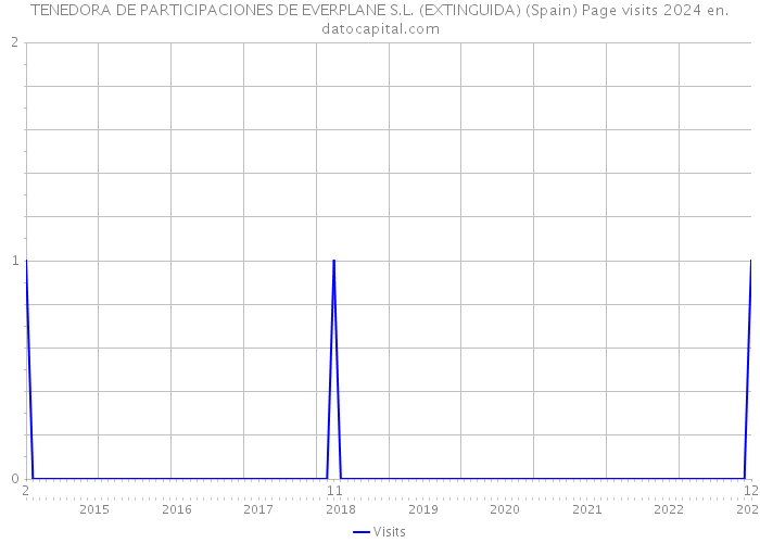 TENEDORA DE PARTICIPACIONES DE EVERPLANE S.L. (EXTINGUIDA) (Spain) Page visits 2024 