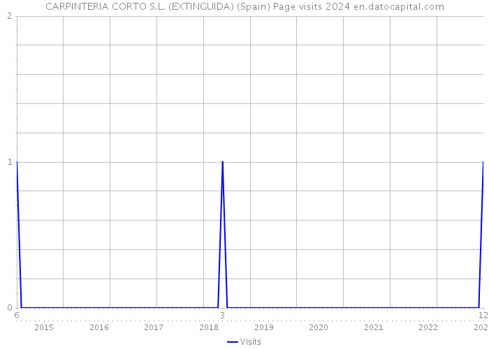 CARPINTERIA CORTO S.L. (EXTINGUIDA) (Spain) Page visits 2024 