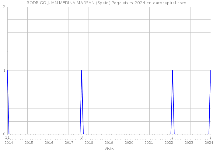 RODRIGO JUAN MEDINA MARSAN (Spain) Page visits 2024 