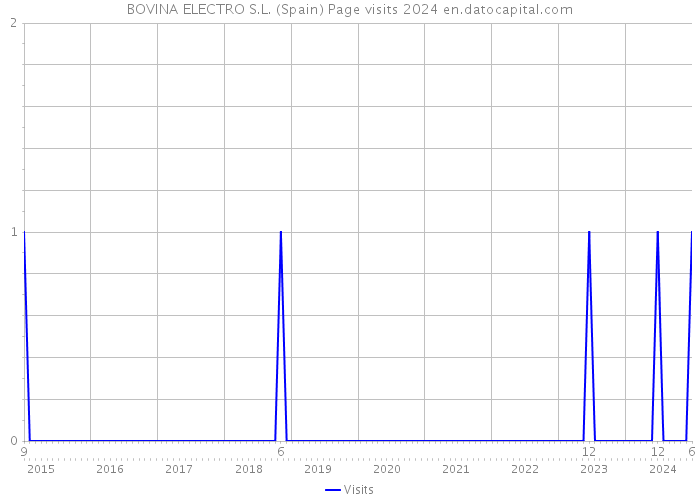 BOVINA ELECTRO S.L. (Spain) Page visits 2024 